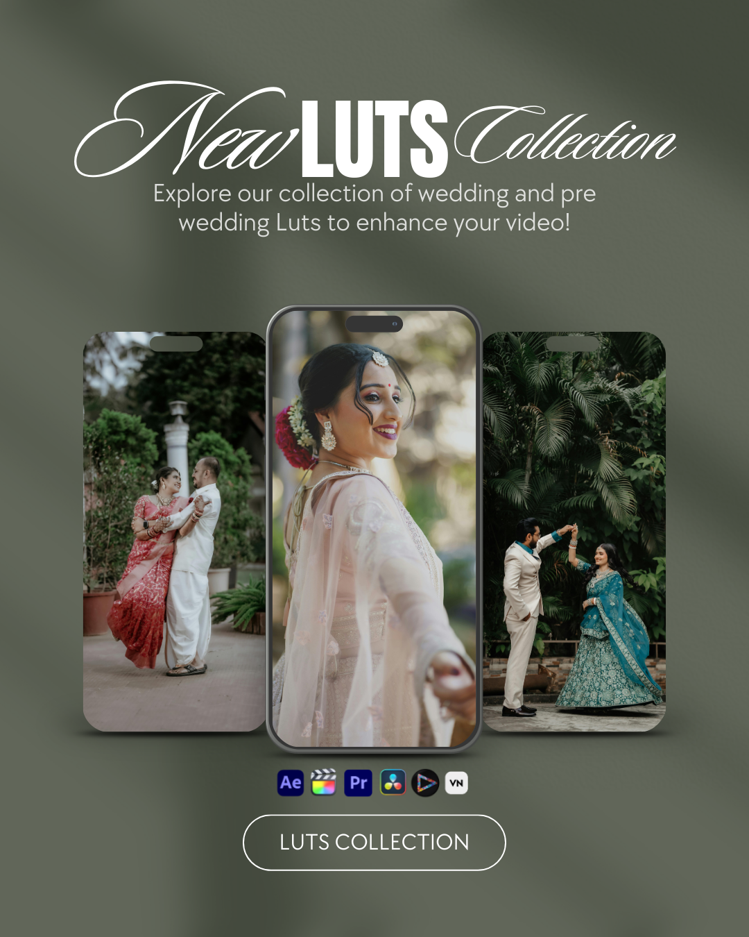 Wedding & Pre-Wedding Cinematic LUTs Collection