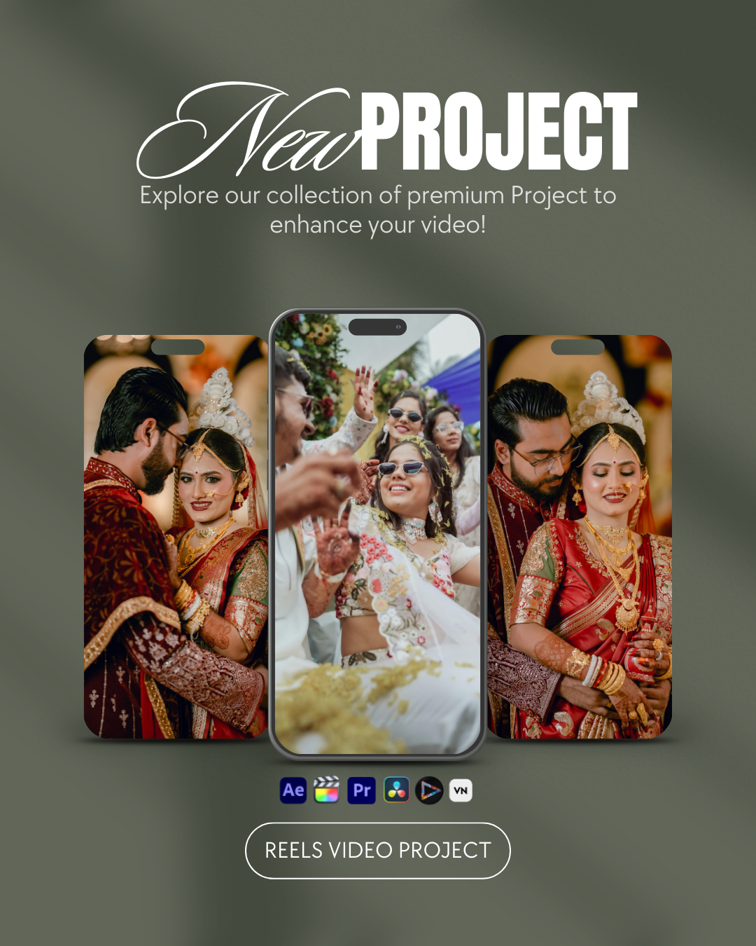 Wedding Reels Project Templates