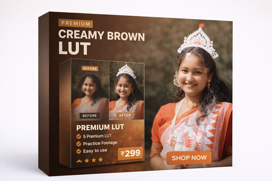 Premium Creamy Brown LUT Pack || Cinematic Wedding Color in One Click