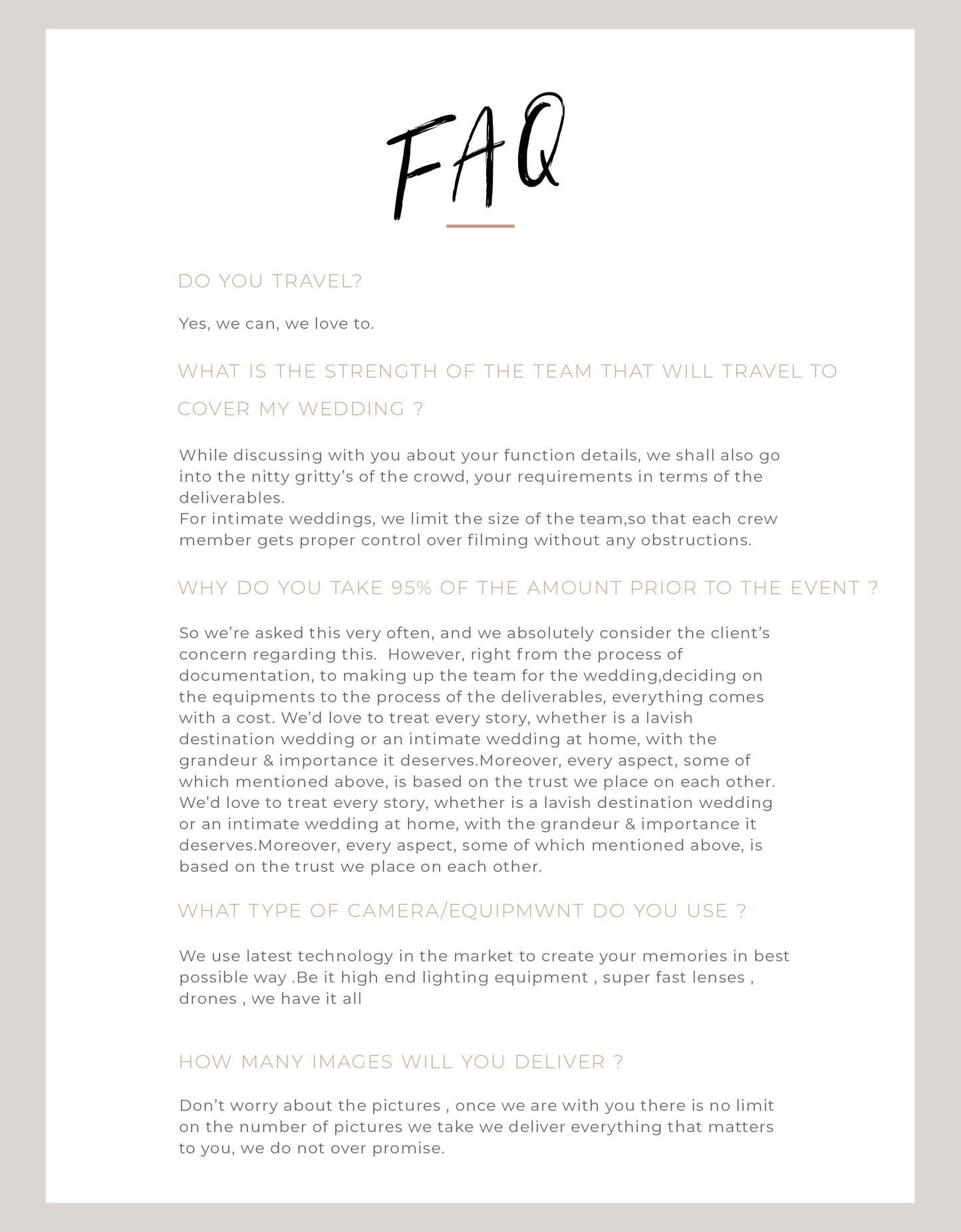 Editable Wedding Quotation Template PSD – Professional Wedding Photography Quote Design for Photoshop