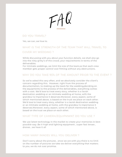 Editable Wedding Quotation Template PSD – Professional Wedding Photography Quote Design for Photoshop