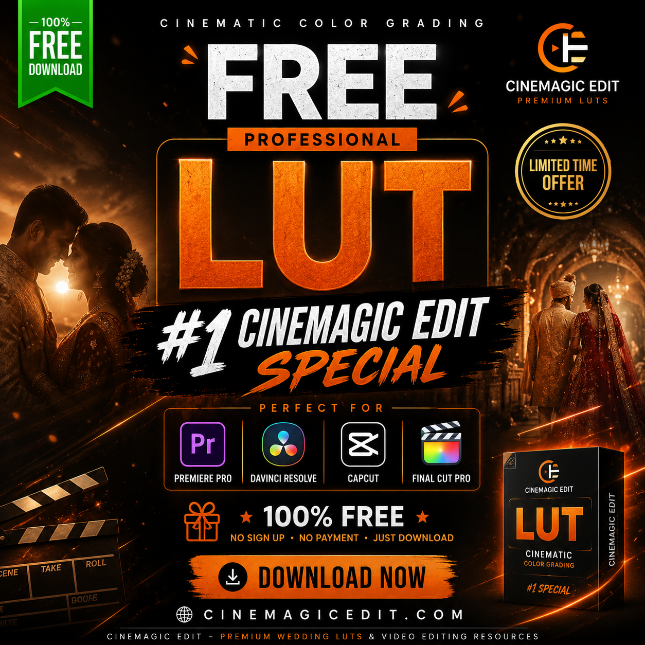 Cinemagic Edit Special – FREE Cinematic Professional LUT